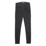 LEVI'S Womens Jeans Black Slim Skinny Denim Medium W29 L30 710 Super Skinny
