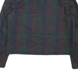 PEABODY HOUSE Mens Green & Blue Striped Wool Jacket M Woven Button Blazer