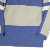 HELLY HANSEN Mens Blue & Grey Outdoor Jacket S Polyester Colourblock Zip Pockets