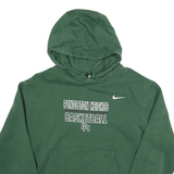 NIKE Mens Green Pendleton Heights Basketball Hoodie M Cotton Blend Pullover