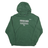 NIKE Mens Green Pendleton Heights Basketball Hoodie M Cotton Blend Pullover