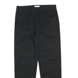 CARHARTT Womens Black Regular Tapered Cotton Blend Trousers W32 L28