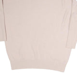 PHASE EIGHT Womens Cream Plain Pullover Roll Neck Basic Knit Size L Lightweight