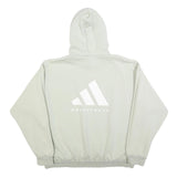 ADIDAS Womens White Pullover Hoodie XL Basketball Logo Sweatshirt