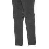 LEVI'S 711 Womens Jeans Black Slim Skinny Denim Medium W26 L32 Classic Fit Zip