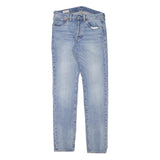 LEVI'S 501S Mens Jeans Blue Slim Straight Denim Light W28 L32 Classic Fit