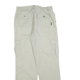 NASTY Womens Cotton Blend Beige Regular Cargo Trousers W32 L32 Casual Utility