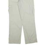 NASTY Womens Cotton Blend Beige Regular Cargo Trousers W32 L32 Casual Utility