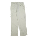 NASTY Womens Cotton Blend Beige Regular Cargo Trousers W32 L32 Casual Utility