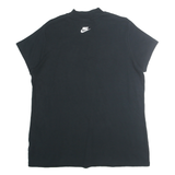 NIKE Womens Black Graphic T-Shirt XL Short Sleeve Crew Neck Cotton Blend