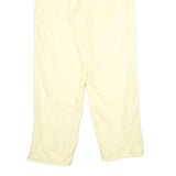 Womens Joggers Yellow UK 14 W23 L30 Relaxed Tapered Polyester Casual Wear