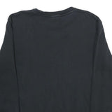 PUMA Mens Black Cotton Blend Crew Neck M Logo Sweatshirt Pullover Casual