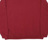 GILDAN Mens Maroon Sweatshirt Crew Neck XL Plain Cotton Blend Pullover