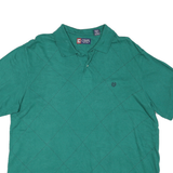 CHAPS Mens Green Plain XL Cotton Polo Shirt Short Sleeve Classic Fit