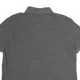 TOMMY HILFIGER Mens Grey Short Sleeve Plain Polo Shirt M Cotton Classic