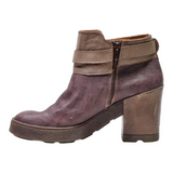 WEINBRENNER Ankle Boots Purple Leather Womens UK 7
