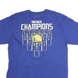 FANATICS Mens Blue 2018 NBA Finals Champions T-Shirt L Short Sleeve Crew Neck