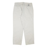 NAUTICA Mens Cotton Blend Beige Relaxed Straight Trousers W36 L30 Casual