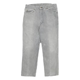 LEVI'S Mens Jeans Grey Slim Straight Denim Medium W36 L30 Classic Style