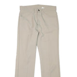 LEVI'S Mens Beige Regular Straight Trousers W30 L29 Classic Zip Polyester