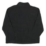 STARTER Mens Black Polyester Blend Zip Jacket L Fleece Plain Casual Outerwear