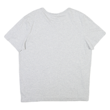 LACOSTE Mens Grey Plain Cotton Blend T-Shirt XL Crew Neck Short Sleeve Casual