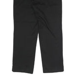 DICKIES Mens Black Regular Straight Trousers W34 L29 Workwear Zip Closure