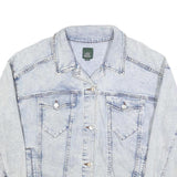 WILD FABLE Womens Light Blue Cotton Denim Jacket L Classic Button Closure