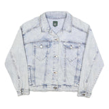 WILD FABLE Womens Light Blue Cotton Denim Jacket L Classic Button Closure