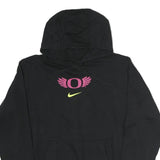 NIKE Womens Black Oregon Cotton Hoodie M Sportswear Casual Pullover