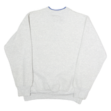 HILTON Womens Grey & Blue Chicago's Finest Crew Neck L Cotton Pullover
