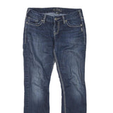 SILVER Womens Blue Regular Jeans Denim Medium W30 L30 Stylish Stitch Detail