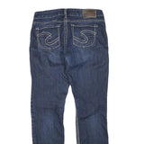 SILVER Womens Blue Regular Jeans Denim Medium W30 L30 Stylish Stitch Detail