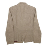 BRAZILIA Womens Beige Wool Jacket S Button Plain Classic Tailored Stylish
