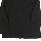 ZARA Womens Black Classic Jacket L Polyester Blend Button Plain Tailored