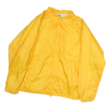 AUGUSTA Mens Yellow Polyester Button Jacket M Plain Casual Lightweight