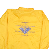 AUGUSTA Mens Yellow Polyester Button Jacket M Plain Casual Lightweight