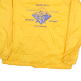 AUGUSTA Mens Yellow Polyester Button Jacket M Plain Casual Lightweight