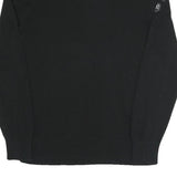 NAUTICA Mens Black Cotton Blend Plain V-Neck Basic Knit Jumper M Classic Style