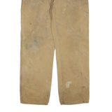 DICKIES Mens Regular Fit Cotton Blend Beige Workwear Trousers W34 L32 Durable