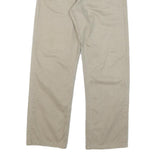 CALVIN KLEIN JEANS Mens Regular Beige Cotton Blend Zip Trousers W30 L29 Casual