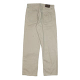 CALVIN KLEIN JEANS Mens Regular Beige Cotton Blend Zip Trousers W30 L29 Casual
