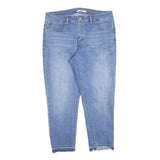 LEVI'S 311 Womens Slim Blue Denim Light W34 L25 Skinny Jeans Frayed Hem