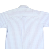 LIBERTY Mens Blue & Red Stripe Short Sleeve Shirt S Cotton Blend Casual