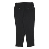 POLO RALPH LAUREN Womens Black Regular Leg Trousers W32 L27 Smart Casual Zip