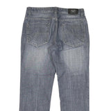 ARMANI JEANS Mens Regular Fit Blue Denim Jeans W35 L29 Classic Cotton Zip