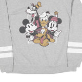 DISNEY Womens Grey Disney Characters Crew Neck 2XL Cotton Blend Sweatshirt