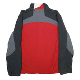 NAUTICA Mens Red & Grey Reversible Nylon Zip Jacket L Casual Outerwear