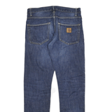 CARHARTT Mens Blue Regular Straight Denim Cotton Medium W32 L34 Workwear Durable