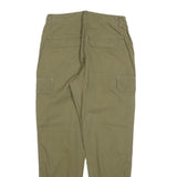 RIVER ISLAND Womens Cotton Blend Khaki Regular Cargo Trousers W28 L28 Stylish